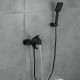 Смеситель для ванны FRAP F3262, черный