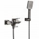 Смеситель для ванны FRAP F3262-9, оружейная сталь