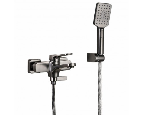 Смеситель для ванны FRAP F3262-9, оружейная сталь