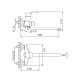 Смеситель для ванны FRAP F2263, хром