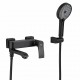 Смеситель для ванны FRAP F3275-6, черный