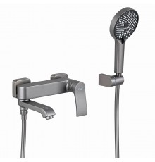 Смеситель для ванны FRAP F3275-19, оружейная сталь