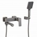 Смеситель для ванны FRAP F3276-9, оружейная сталь