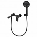 Смеситель для ванны FRAP F3285-6, черный