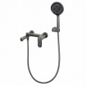 Смеситель для ванны FRAP F3285-9, оружейная сталь