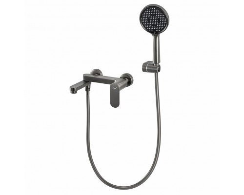 Смеситель для ванны FRAP F3285-9, оружейная сталь