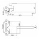 Смеситель для ванны FRAP F2291-6, черный