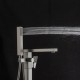 Смеситель для ванны напольный FRAP F3091-9, оружейная сталь