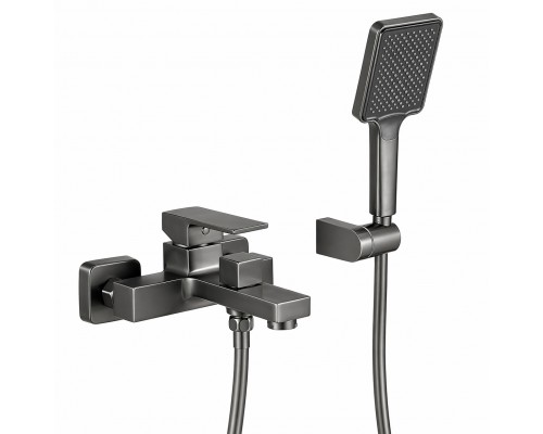 Смеситель для ванны FRAP F3291-29, оружейная сталь
