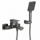 Смеситель для ванны FRAP F3291-29, оружейная сталь