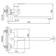 Смеситель для ванны FRAP F22801-2, хром