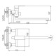 Смеситель для ванны FRAP F22802-2, хром