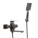 Смеситель для ванны FRAP F32802-9, оружейная сталь