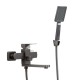 Смеситель для ванны FRAP F32802-9, оружейная сталь