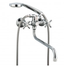 Смеситель для ванны FRUD R22118-7, хром/белый