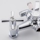 Смеситель для ванны FRUD R22118-7, хром/белый