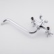 Смеситель для ванны FRUD R22118-7, хром/белый