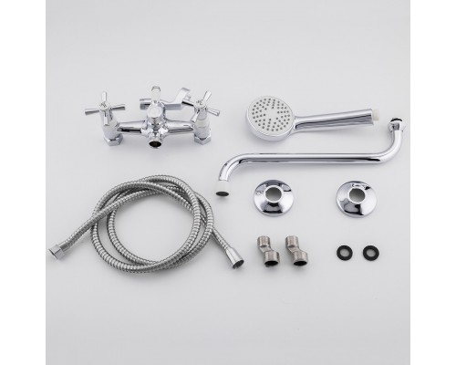 Смеситель для ванны FRUD R22118-7, хром/белый