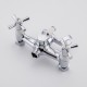 Смеситель для ванны FRUD R22118-7, хром/белый
