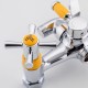 Смеситель для ванны FRUD R22118-9, хром/желтый