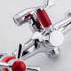 Смеситель для ванны FRUD R22118-10, хром/красный