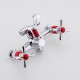 Смеситель для ванны FRUD R22118-10, хром/красный