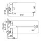 Смеситель для ванны FRUD R22158-6, черный