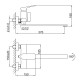 Смеситель для ванны FRAP F2286, хром