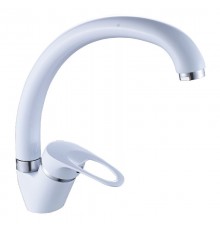 Смеситель для кухни Cron CN4113-8, белый