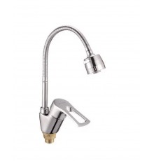 Смеситель для кухни с гибким изливом Shevanik S5143, хром