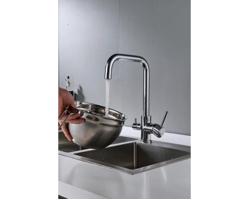 Смеситель для кухни с подключением фильтра Shevanik S228, хром