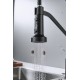 Смеситель для кухни с гибким изливом Shevanik S963H, черный