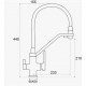 Смеситель для кухни с подключением фильтра для воды D-Lin D159320-A, черный