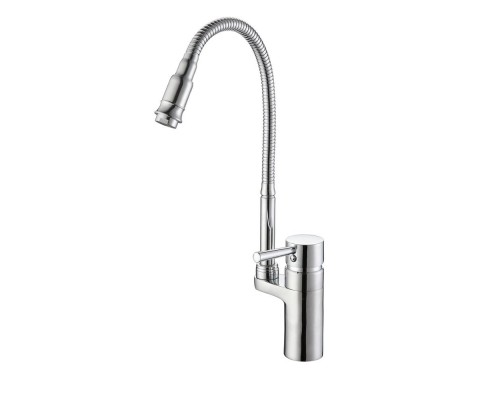 Смеситель для кухни с гибким изливом D-Lin D157315-Q, хром