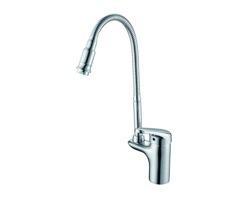 Смеситель для кухни с гибким изливом D-Lin D155460-Q, хром