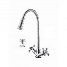 Смеситель для кухни с гибким изливом D-Lin D151807-Q, хром