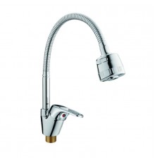 Смеситель для кухни с гибким изливом D-Lin D150359-T, хром