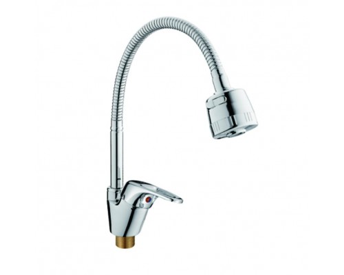 Смеситель для кухни с гибким изливом D-Lin D150359-T, хром