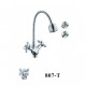 Смеситель для кухни с гибким изливом D-Lin D153807-T, хром