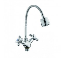 Смеситель для кухни с гибким изливом D-Lin D153819-T, хром