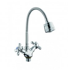 Смеситель для кухни с гибким изливом D-Lin D153819-T, хром