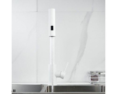 Смеситель для кухни с мультифункциональным изливом Shevanik S263C, белый