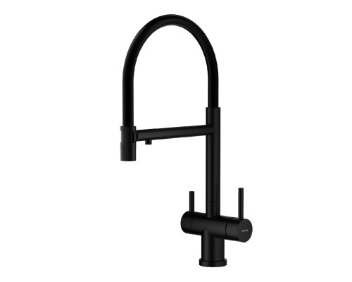 Смеситель для кухни с подключением фильтра Splenka S70.63.06, черный