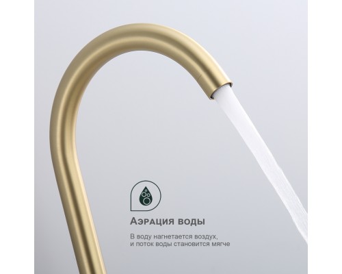 Смеситель для кухни Splenka S201.40.03, золотой сатин