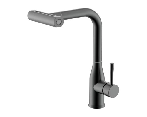 Смеситель для кухни с мультифункциональным изливом Splenka S206.49.09, графит