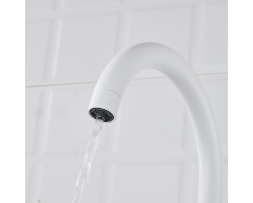 Смеситель для кухни с подключением фильтра Shevanik S428C, белый