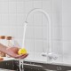 Смеситель для кухни с подключением фильтра Shevanik S428C, белый