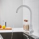 Смеситель для кухни с подключением фильтра Shevanik S428C, белый
