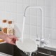 Смеситель для кухни с подключением фильтра Shevanik S528C, белый
