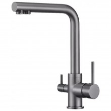 Смеситель для кухни Grocenberg GB40551BG, графит